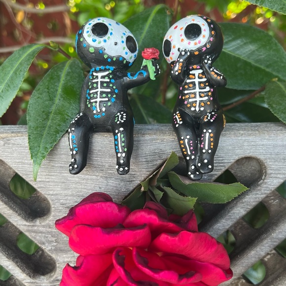SUGAR SKULL couple (set of 2) - Picture 2 of 15